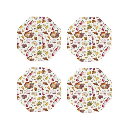 Leather Coasters Set of 4 - Wine Print No.J942 Lightweight Non-Slip Drink Coasters for Desk Anti-Scalding Desk Cup Coasters for Office Table Decor Octagon
Leather Coasters Set of 4 - Wine Print No.J942 Lightweight Non-Slip Drink Coasters for Desk Anti-Scalding Desk Cup Coasters for Office Table Decor Octagon