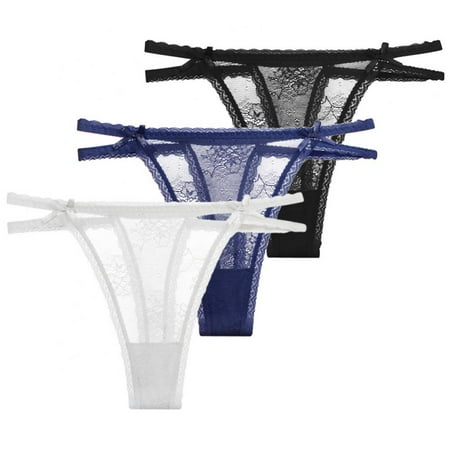 Xmarks Sexy Low Rise Women Panties G-String T-Back Lace Thongs - Ultra-Soft and Breathable Lace Tulle See Through Comfortable Panties(3-Packs)
Xmarks Sexy Low Rise Women Panties G-String T-Back Lace Thongs - Ultra-Soft and Breathable Lace Tulle See Through Comfortable Panties(3-Packs)