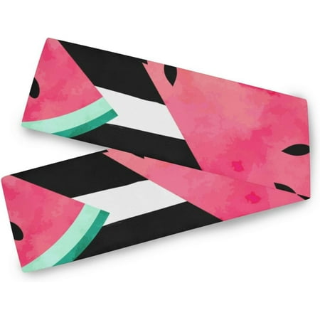 Hyjoy Table Runner Watercolor Striped Watermelon Machine Washable Non-Slip Farmhouse Table Runners for Dinner Party Holidays Home Decor 13 x 90 Inch
Hyjoy Table Runner Watercolor Striped Watermelon Machine Washable Non-Slip Farmhouse Table Runners for Dinner Party Holidays Home Decor 13 x 90 Inch