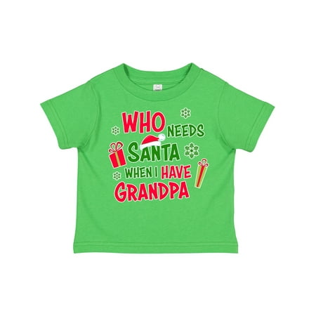 Inktastic Who Needs Santa when I Have Grandpa Boys or Girls Toddler T-Shirt
Inktastic Who Needs Santa when I Have Grandpa Boys or Girls Toddler T-Shirt
