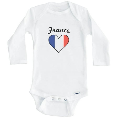 French Flag Heart France One Piece Baby Bodysuit (Long Sleeve) 6-9 Months White
French Flag Heart France One Piece Baby Bodysuit (Long Sleeve) 6-9 Months White