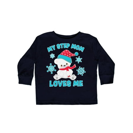 Inktastic Polar Bear My Step Mom Loves Me in Santa Hat with Snowflakes Gift Toddler Boy or Toddler Girl Long Sleeve T-Shirt
Inktastic Polar Bear My Step Mom Loves Me in Santa Hat with Snowflakes Gift Toddler Boy or Toddler Girl Long Sleeve T-Shirt