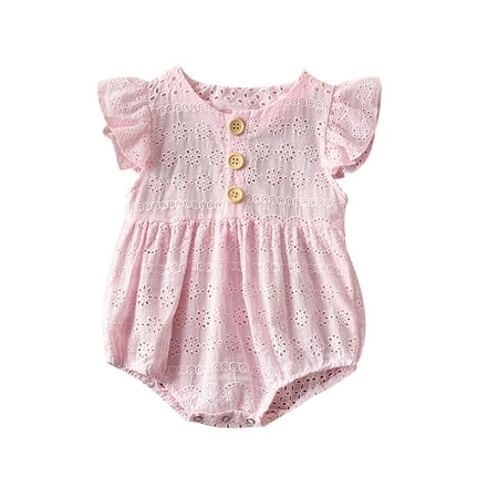 Utoimkio Clearance Baby Girl Clothes Newborn Summer Rompers Lace Ruffle Sleeveless One-Pieces Button Jumpsuits Bodysuit Outfits Set
Utoimkio Clearance Baby Girl Clothes Newborn Summer Rompers Lace Ruffle Sleeveless One-Pieces Button Jumpsuits Bodysuit Outfits Set