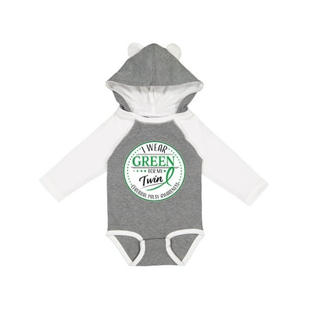 Inktastic I Wear Green for my Twin- Cerebral Palsy awareness Gift Baby Boy or Baby Girl Long Sleeve Bodysuit
Inktastic I Wear Green for my Twin- Cerebral Palsy awareness Gift Baby Boy or Baby Girl Long Sleeve Bodysuit