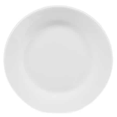 Hampton Round Plate 10-1/2 Dia. X 1-1/8 H Porcelain Super White 6 packs