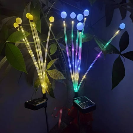Sufanic 10 Heads String Lights Solar Firefly Ground Lawn Light