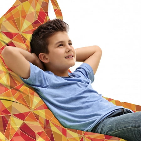 Abstract Lounger Chair Bag Mosaic Pattern with Fractal Triangle Geometric Fragments Digital Print High Capacity Storage with Handle Container Lounger Size Orange Marigold Red by Ambesonne
Abstract Lounger Chair Bag Mosaic Pattern with Fractal Triangle Geometric Fragments Digital Print High Capacity Storage with Handle Container Lounger Size Orange Marigold Red by Ambesonne