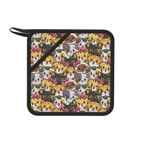 1 PCS Pot Holders for Kitchen - Heat Resistant Silicone Pot Holders with Hanging Loop Cute cat C Non Slip Oven Hot Pads Potholders for Decor Baking Cooking Kitchen
1 PCS Pot Holders for Kitchen - Heat Resistant Silicone Pot Holders with Hanging Loop Cute cat C Non Slip Oven Hot Pads Potholders for Decor Baking Cooking Kitchen