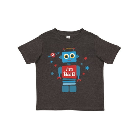Inktastic Robot 2nd Birthday Gift Toddler Boy Girl T-Shirt