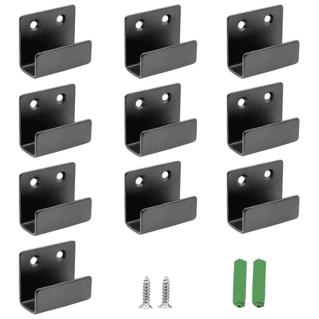 Stainless Steel Hooks for Wall Mounting Ceramic Tiles 10 Pieces Heavy Duty Bracket 20 Screws for Hanging in Bathroom and Kitchen (Black)
Stainless Steel Hooks for Wall Mounting Ceramic Tiles 10 Pieces Heavy Duty Bracket 20 Screws for Hanging in Bathroom and Kitchen (Black)