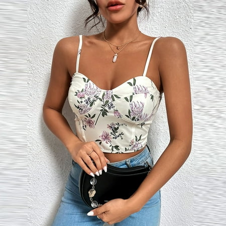 QWANG Women s Inner Short Bra Backless Printed Vest Women Slim Slim Wrap Small Vest Tops
QWANG Women s Inner Short Bra Backless Printed Vest Women Slim Slim Wrap Small Vest Tops