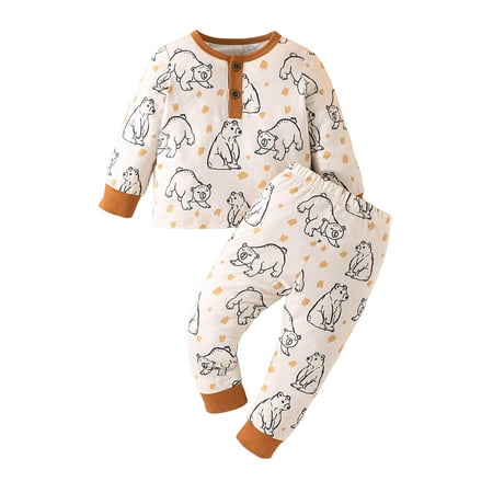 Tosmy Toddler Girls Boys Outfits Winter Long Sleeve Cartoon Bear Print Tops Pants 2 Piece Outfits Clothes Set Fall Clothes Cute Clothes
Tosmy Toddler Girls Boys Outfits Winter Long Sleeve Cartoon Bear Print Tops Pants 2 Piece Outfits Clothes Set Fall Clothes Cute Clothes