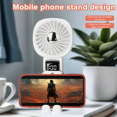 Pebbuoy Powerful Portable Fan with LED Display 5 Speeds Low Noise Rechargeable Foldable Pocket-sized Fan Small Electric Fan
Pebbuoy Powerful Portable Fan with LED Display 5 Speeds Low Noise Rechargeable Foldable Pocket-sized Fan Small Electric Fan