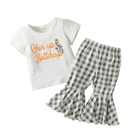 Baby Outfits for Girls Sweatshirt And Pants for Girls Toddler Girls Short Sleeve Letter Printed T Shirt Pullover Tops Bell Bottoms Pants Kids Outfits
Baby Outfits for Girls Sweatshirt And Pants for Girls Toddler Girls Short Sleeve Letter Printed T Shirt Pullover Tops Bell Bottoms Pants Kids Outfits