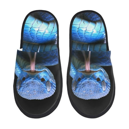 Qekee Blue Viper Snake 2 Print Furry Slippers for Women and Men House Slipper Funny Bedroom Slippers Indoor -Medium
Qekee Blue Viper Snake 2 Print Furry Slippers for Women and Men House Slipper Funny Bedroom Slippers Indoor -Medium