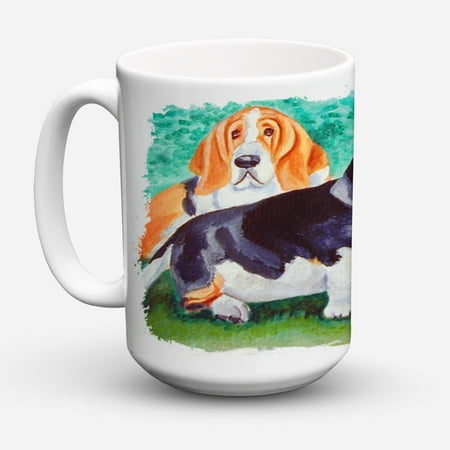 Carolines Treasures 7061CM15 Basset Hound Double Trouble Coffee Mug 15 oz 15 ounce multicolor
Carolines Treasures 7061CM15 Basset Hound Double Trouble Coffee Mug 15 oz 15 ounce multicolor