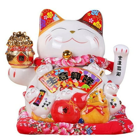 7Inch Ceramic Beckoning Maneki Neko Ornament Feng Shui Decoration Swing Lucky B
7Inch Ceramic Beckoning Maneki Neko Ornament Feng Shui Decoration Swing Lucky B