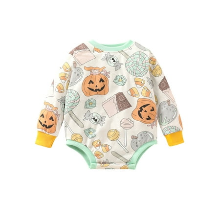 Diconna Infant Baby Girls Boys Spring Autumn Romper Long Sleeve O Neck Pumpkin Snacks Print Playsuit Casual Clothes 12-18 Months
Diconna Infant Baby Girls Boys Spring Autumn Romper Long Sleeve O Neck Pumpkin Snacks Print Playsuit Casual Clothes 12-18 Months