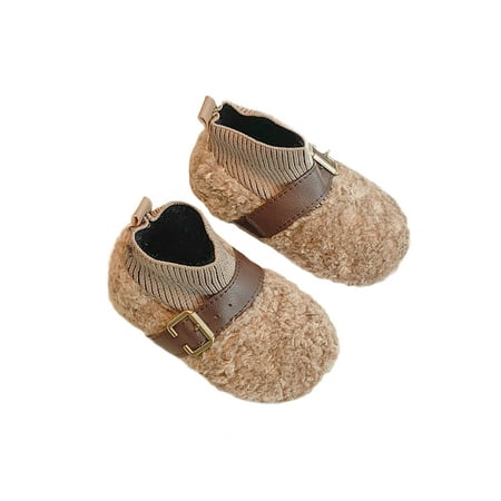 Fangasis Girl Slip Resistant Sock Booties Flat Plush Lined Boot Outdoor Comfortable Thick Fleece Casual Boots Khaki 6C
Fangasis Girl Slip Resistant Sock Booties Flat Plush Lined Boot Outdoor Comfortable Thick Fleece Casual Boots Khaki 6C