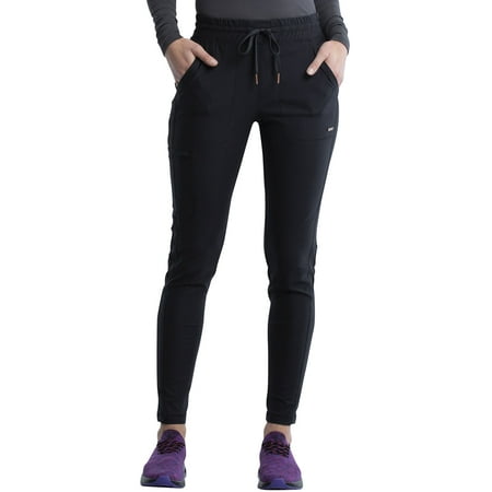 Cherokee Form Women s Scrubs Pant Mid Rise Tapered Leg Drawstring CK095