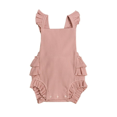 Sunisery Newborn Baby Boys Solid Knitted Sleeveless Rompers Ruffle Infant Baby Casual Jumpsuits Clothes Pink 9-12 Months
Sunisery Newborn Baby Boys Solid Knitted Sleeveless Rompers Ruffle Infant Baby Casual Jumpsuits Clothes Pink 9-12 Months