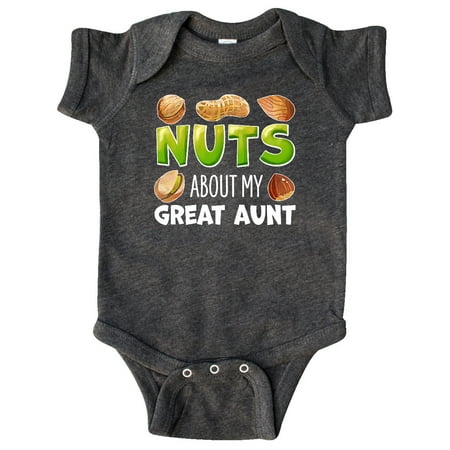 Inktastic Nuts About My Great Aunt Peanut Almond Pistachio Gift Baby Boy or Baby Girl Bodysuit
Inktastic Nuts About My Great Aunt Peanut Almond Pistachio Gift Baby Boy or Baby Girl Bodysuit