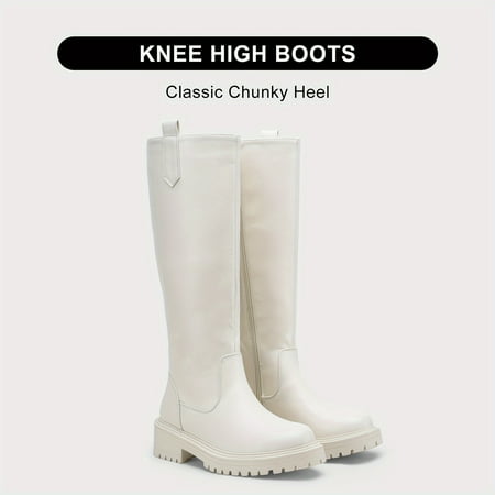 Women‘s Knee High Boots Solid Color Round Toe Chunky Low Heeled Boots All-match Long Boots
Women‘s Knee High Boots Solid Color Round Toe Chunky Low Heeled Boots All-match Long Boots