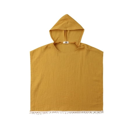 Sunisery Kids Toddler Baby Girls Bikini Cover Up Solid Hooded Sleeveless Tassel Long Beach Dress Yellow 3-4 Years
Sunisery Kids Toddler Baby Girls Bikini Cover Up Solid Hooded Sleeveless Tassel Long Beach Dress Yellow 3-4 Years