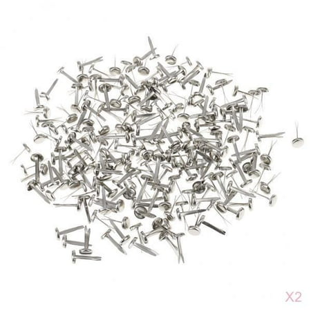 400Pcs Round Fastener Metal Brad Embellishment Decor 6mm