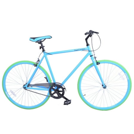 Royal London Fixie Fixed Gear Single Speed Bike - Blue/Green