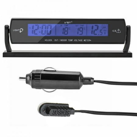 Blue Back-light Electronic Thermometer Voltage Monitoring Meter for Automobile Indoor and Outdoor
Blue Back-light Electronic Thermometer Voltage Monitoring Meter for Automobile Indoor and Outdoor