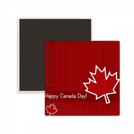 Canada Flavor Happy Canada Day Square Ceracs Fridge Magnet Keepsake Memento
