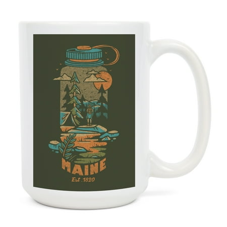 15 fl oz Ceramic Mug Maine Water Bottle Distressed Vector Contour Dishwasher & Microwave Safe
15 fl oz Ceramic Mug Maine Water Bottle Distressed Vector Contour Dishwasher & Microwave Safe