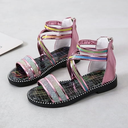 〖Roliyen〗Toddler Shoes Girls Sandals With Zipper Strappy Sandals Toddler Little Kid Big Kids Princess Roman Shoes
〖Roliyen〗Toddler Shoes Girls Sandals With Zipper Strappy Sandals Toddler Little Kid Big Kids Princess Roman Shoes