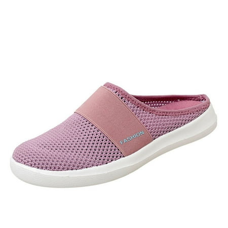 EQWLJWE 2022 Spring Autumn Sneakers Fashion Women s Shoes Breathable Slip-on Mesh Outdoor Leisure Casual Sneakers Deals Discount Clearance