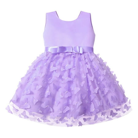 Flower Girl Dress Toddler Girls Sleeveless Butterfly Embroidery Tulle Bowknot Pageant Gown Party Evening Dress Wedding Dress For Children Clothes Fashion Summer Dress(Color:Purple Size:0-3 Months)
Flower Girl Dress Toddler Girls Sleeveless Butterfly Embroidery Tulle Bowknot Pageant Gown Party Evening Dress Wedding Dress For Children Clothes Fashion Summer Dress(Color:Purple Size:0-3 Months)
