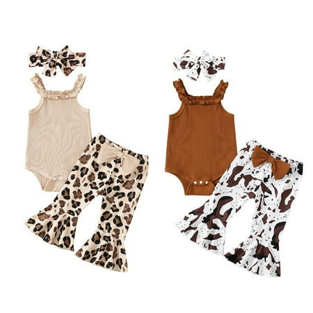 GYRATEDREAM 2Pcs/Set Toddler Baby Girls Clothes Sleeveless Romper Flared Pants Bell-Bottoms Outfits 0-18 Months
GYRATEDREAM 2Pcs/Set Toddler Baby Girls Clothes Sleeveless Romper Flared Pants Bell-Bottoms Outfits 0-18 Months