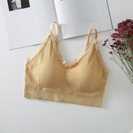QWERTYU Sports Bralettes for Women with Support Support Wireless V Neck Crop Tops Bras Khaki One Size
QWERTYU Sports Bralettes for Women with Support Support Wireless V Neck Crop Tops Bras Khaki One Size