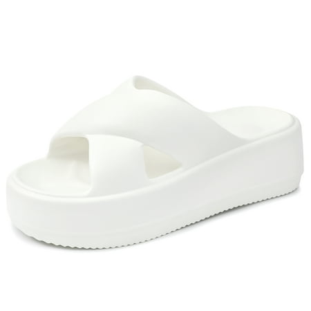 NHU Slip on Slides for Womens Shower Bathroom Slide Sandals Thick Sole Non-Slip House Slipper Slides White Size 9-10
NHU Slip on Slides for Womens Shower Bathroom Slide Sandals Thick Sole Non-Slip House Slipper Slides White Size 9-10