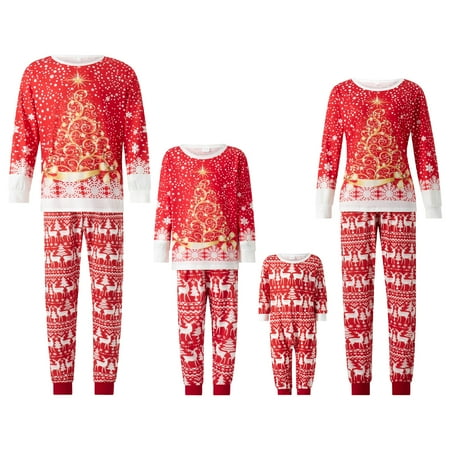 Boiiwant Christmas Family Matching Pajamas Set Gorgeous Tree Print Long Sleeve Pullover Tops + Elk Print Pants Autumn Winter Holiday New Year Jammies Outfit
Boiiwant Christmas Family Matching Pajamas Set Gorgeous Tree Print Long Sleeve Pullover Tops + Elk Print Pants Autumn Winter Holiday New Year Jammies Outfit