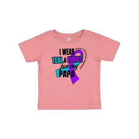 Inktastic Suicide Prevention I Wear Teal and Purple for My Papa Gift Baby Boy or Baby Girl T-Shirt
Inktastic Suicide Prevention I Wear Teal and Purple for My Papa Gift Baby Boy or Baby Girl T-Shirt