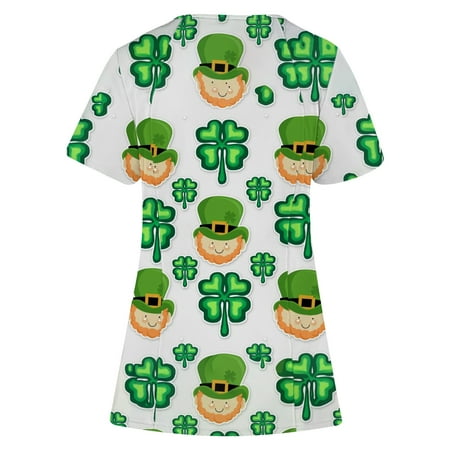 CYMMPU Short Sleeve Scrub_Tops Clearance Women s Fashion V-Neck Trendy Clothing Shirts St. Patrick s Day Summer Tunic Retro Green Shamrock Graphic Yellow S
CYMMPU Short Sleeve Scrub_Tops Clearance Women s Fashion V-Neck Trendy Clothing Shirts St. Patrick s Day Summer Tunic Retro Green Shamrock Graphic Yellow S