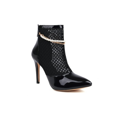 Ymiytan Ladies Stiletto Boot Hollow Out Dress Boots Back Zip Ankle Booties Wedding Comfort Patent Leather Pointed Toe High Heels Black 8
Ymiytan Ladies Stiletto Boot Hollow Out Dress Boots Back Zip Ankle Booties Wedding Comfort Patent Leather Pointed Toe High Heels Black 8