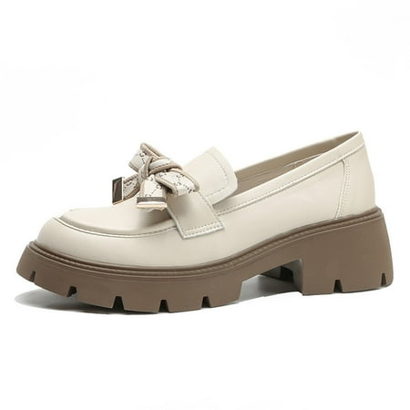 Women‘s Bowknot Round Toe Platform Loafers Versatile Solid Color Slip On Shoes Casual Walking Shoes
Women‘s Bowknot Round Toe Platform Loafers Versatile Solid Color Slip On Shoes Casual Walking Shoes