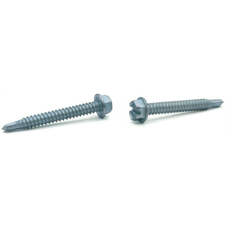 #8 x 1 1/2 Self-Drilling Screws / Slotted / Hex Washer Head / Steel / Zinc - 3000 Piece Carton
#8 x 1 1/2 Self-Drilling Screws / Slotted / Hex Washer Head / Steel / Zinc - 3000 Piece Carton