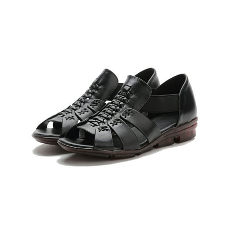 Daeful Womens Casual Shoe Slip On Sandals Summer Flat Sandal Hand Stitching Elastic Strap Flats Shoes Women Peep Toe Black 8.5
Daeful Womens Casual Shoe Slip On Sandals Summer Flat Sandal Hand Stitching Elastic Strap Flats Shoes Women Peep Toe Black 8.5