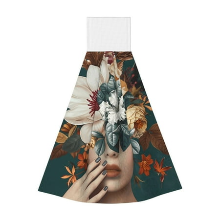 Sikiie Floral Head Dreamscape Hand Towel with Loop Hanging Towel Absorbent Tie Towels for Kitchen Tea Bar Bathroom Decor
Sikiie Floral Head Dreamscape Hand Towel with Loop Hanging Towel Absorbent Tie Towels for Kitchen Tea Bar Bathroom Decor
