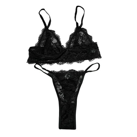 Intimates Women Sexy Lace Hollow Out Boudoir Perspective Lingerie Pajamas Underwear Sleepwear Two-Piece Split Outfits Suit Set Spandex no underwire sports bra Black
Intimates Women Sexy Lace Hollow Out Boudoir Perspective Lingerie Pajamas Underwear Sleepwear Two-Piece Split Outfits Suit Set Spandex no underwire sports bra Black