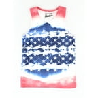 Brooklyn Cloth NEW Blue Red Girl's Size Medium M Tie-Dye Star Tank Shirt