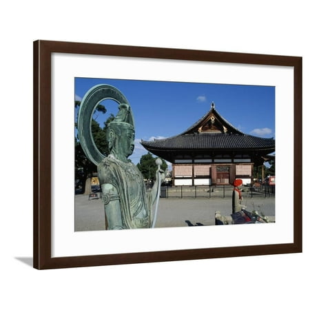 Bronze Statue of Deity, Toji Temple, Kyoto, Kansai, 9th Century, Japan Framed Print Wall Art